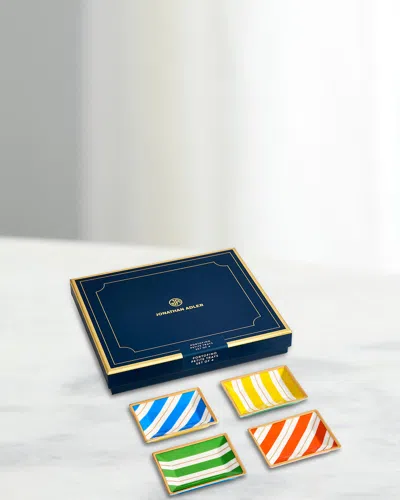 Jonathan Adler Portofino Petite Trays, Set Of 4 In Multi