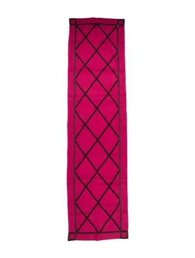 Pre-owned Jonathan Adler Positano Helix Talitha Runner In Pink