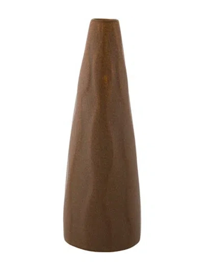 Pre-owned Jonathan Adler Pot Au Porter Bud Vase In Brown