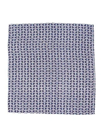 Pre-owned Jonathan Adler Printed Scarf In Blue