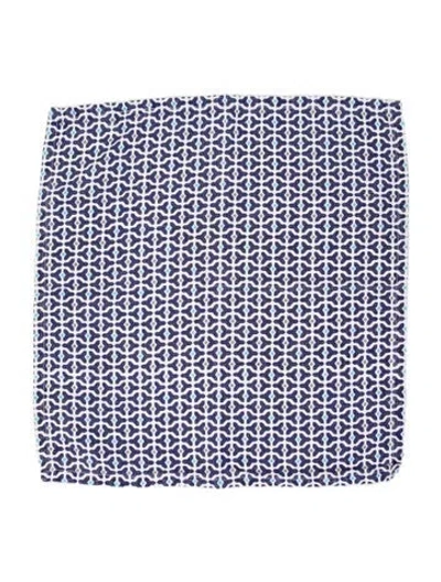 Pre-owned Jonathan Adler Printed Scarf In Blue