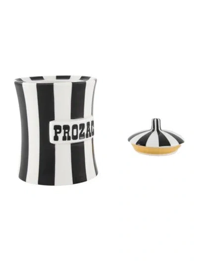 Pre-owned Jonathan Adler Prozac Vice Canister In Black