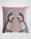 Jonathan Adler Parrots Beaded Pillow In Lavender