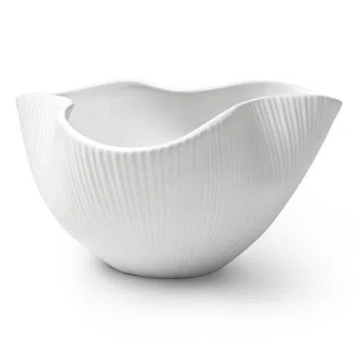 Jonathan Adler Relief Large Pinch Bowl In White