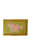 Jonathan Adler Right On Rectangle Tray (18cm X 12cm) In Green