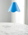Jonathan Adler Ripple Rechargeable Led Table Lamp In Blue