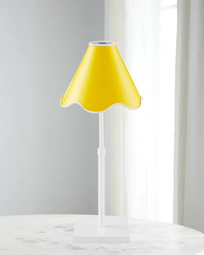 Jonathan Adler Ripple Rechargeable Led Table Lamp In Yellow
