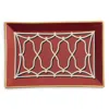 Jonathan Adler Rita Rectangular Tray In Red