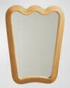 Jonathan Adler Riviera Ripple Mirror In Brown