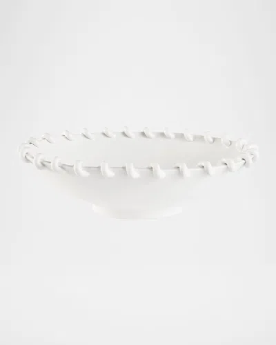 Jonathan Adler Rivoli Oval Bowl In White