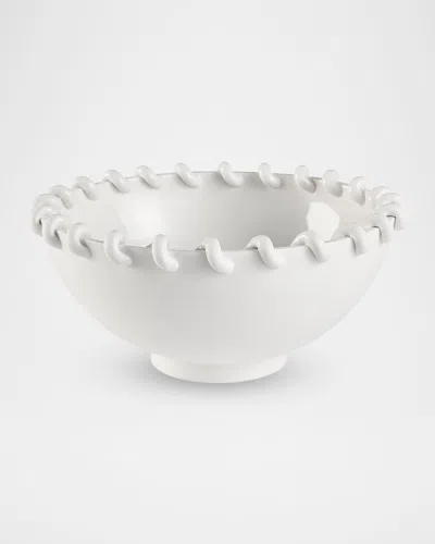 Jonathan Adler Rivoli Round Bowl In White