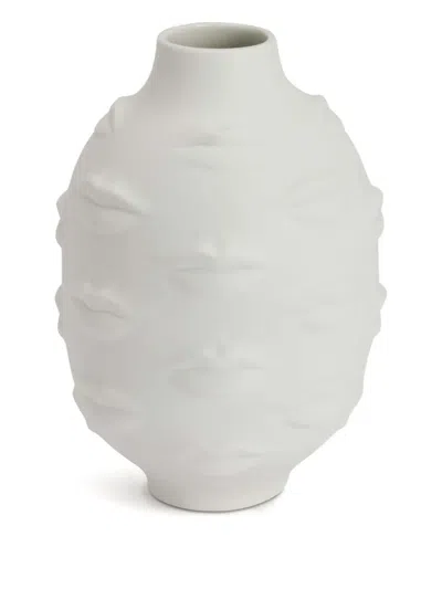 Jonathan Adler Round Gala Vase In White