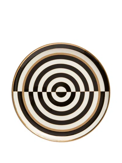 Jonathan Adler Round-shape Decorative Tray In Black