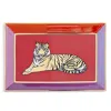 Jonathan Adler Safari Rectangular Tray In Red