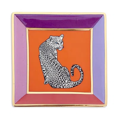 Jonathan Adler Safari Square Tray In Multi