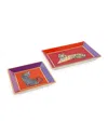 Jonathan Adler Safari Square Tray In Multi