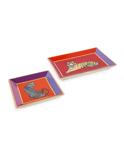 Jonathan Adler Safari Square Tray In Multi