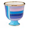 Jonathan Adler Scala Pedestal Bowl In Blue