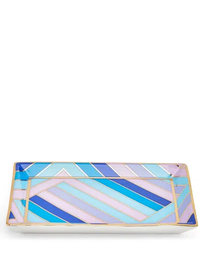 Jonathan Adler Scala Porcelain Trinket Tray In Mehrfarbig