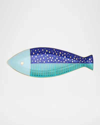 Jonathan Adler School Of Fish Long Tray In Multi
