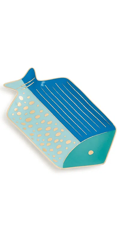 Jonathan Adler School Of Fish Tray Blue