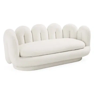 Jonathan Adler Serpentine Apartment Sofa In Ivory