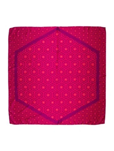 Pre-owned Jonathan Adler Silk Printed Scarf In Multi