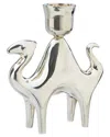 Jonathan Adler Silver Plated Candle Holder In Metallic