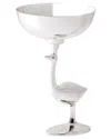 Jonathan Adler Silver Plated Candle Holder In Metallic