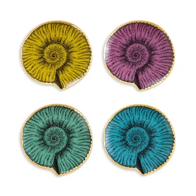 Jonathan Adler Sirena Coasters, Set Of 4 In Multi