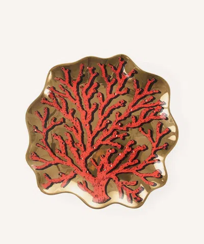 Jonathan Adler Sirena Coral Trinket Tray In Multi