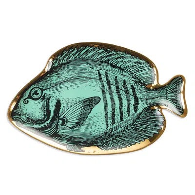 Jonathan Adler Sirena Fish Trinket Tray In Green