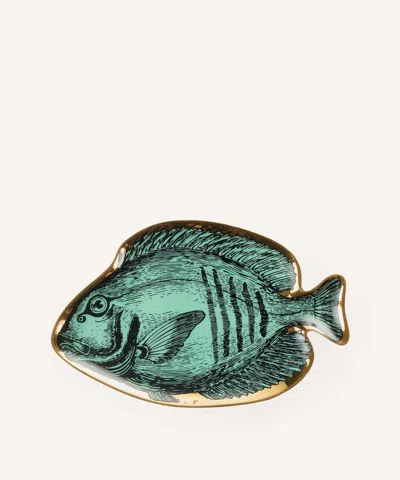 Jonathan Adler Sirena Fish Trinket Tray In Green