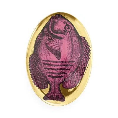 Jonathan Adler Sirena Serving Platter In Purple;gold