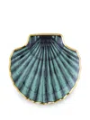 Jonathan Adler Sirena Shell-shaped Plate In Green