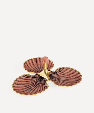 Jonathan Adler Sirena Trefoil Serving Dish In Brown