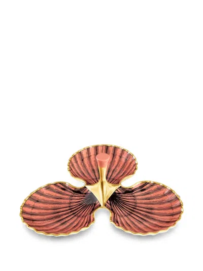 Jonathan Adler Sirena Trefoil Serving Dish In Pink