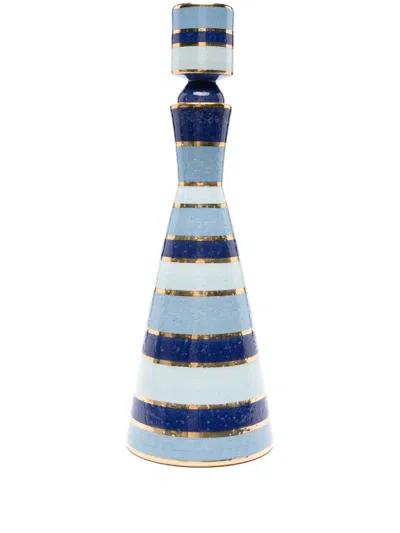 Jonathan Adler Small Chroma Ceramic Decanter In Blue