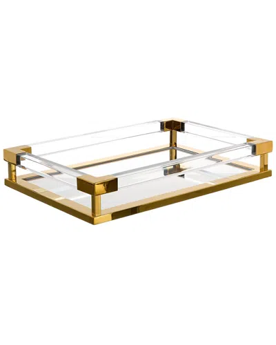 Jonathan Adler Small Jacques Tray In Gold