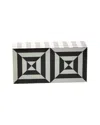 Jonathan Adler Small Op Art Lacquer Box In Black