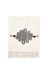 Jonathan Adler Snake Embellished Throw Blanket In Multi