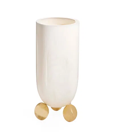 Jonathan Adler Solid 9" Fontana Vase In Neutral