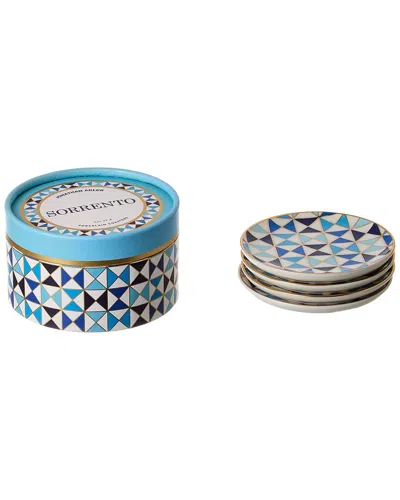 Jonathan Adler Sorrento Coasters In Blue