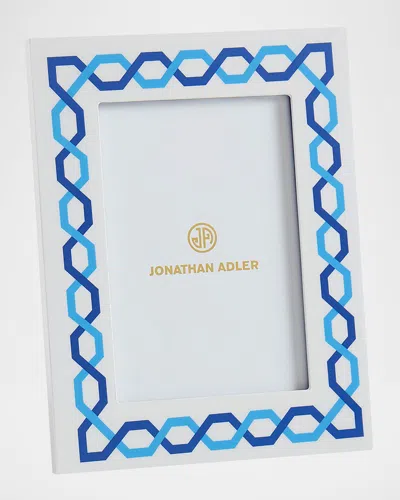 Jonathan Adler Sorrento Lacquer Frame In Blue