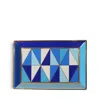 Jonathan Adler Sorrento Rectangle Tray In Blue