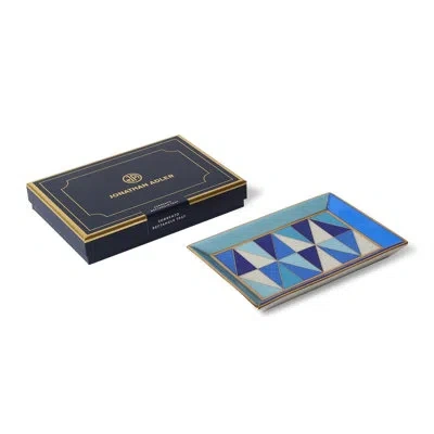 Jonathan Adler Sorrento Rectangle Tray In Gold