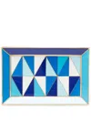 Jonathan Adler Sorrento Rectangular Porcelain Tray In Blue