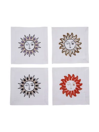 Jonathan Adler Sun Cocktail Napkins In Multi