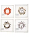 Jonathan Adler Sun Cocktail Napkins In White