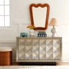 Jonathan Adler Talitha 6 Drawer Console In Silver